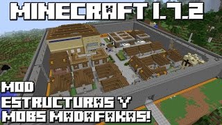 Minecraft 1.7.2 MOD ESTRUCTURAS Y MOBS MADAFAKAS!