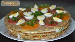 Кабачковый торт с домашней начинкой