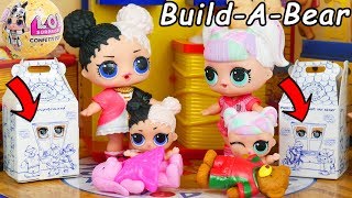 Unicorn Family Visit Build A Bear Barbie with Spice | LOL SURPRISE Fun Toys + Dolls | ToyEggVideos