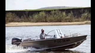 Алюминиевая моторная лодка катер Wyatboat 430 DCM Вятбот с мотором Yamaha 40 XWS