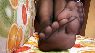 Black nylon toes and feet