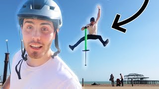TRYING THE WORLDS BIGGEST POGO STICK!