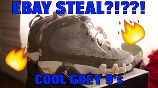 EBAY STEAL #1: COOL GREY 9's?!?!