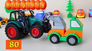 Машинки мультфильм - Город машинок 80 серия: Собираем эвакуатор Lego. Развивающие мультики mirglory