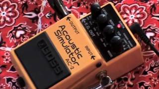 BOSS AC-2 Acoustic Simulator Guitar Effects Pedal demo