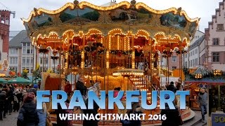 Frankfurter Weihnachtsmarkt am Römer 2016 U-HD[4K] Visit the big x-mas market in Frankfurt