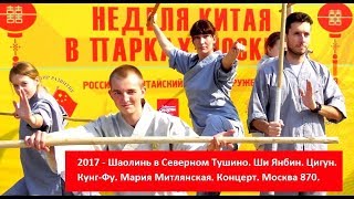 2017 - Шаолинь в Северном Тушино. Ши Янбин. Цигун. Кунг-Фу. Мария Митлянская. Концерт. Москва 870.