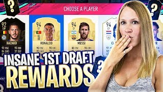 INSANE INFORM FUT DRAFT REWARD IN MY FIRST FUT DRAFT! FIFA 19