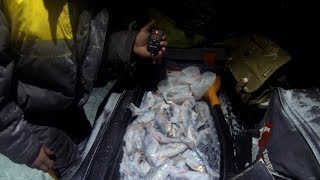 Зимняя рыбалка. Рузское водохранилище. Д. Фролково.