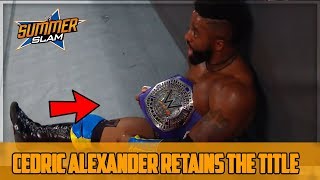 CEDRIC ALEXANDER RETAINS TITLE VS DREW GULAK SUMMERSLAM 2018 (WWE SUMMERSLAM 2018 RESULTS)