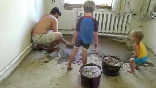 Саманные полы. Часть вторая. Финишный слой