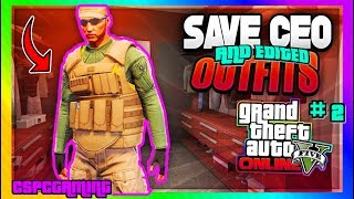 GTA5 ONLINE HOW TO SAVE AND EDIT/ *NEW* CEO /BODYGUARD ARMOUR OUTFITS GTA ONLINE PATCH 1.40