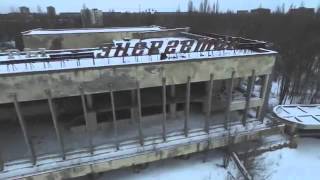 Припять с высоты птичьего полета/Зима/Снято дроном