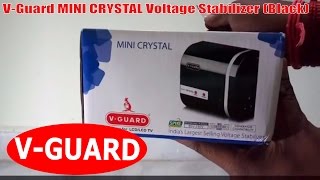 V-Guard MINI CRYSTAL Voltage Stabilizer for Television (Black)