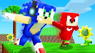 VIRAMOS PERSONAGENS DO FILME SONIC NO MINECRAFT !! - Minecraft Corrida Sonic