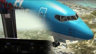 FSX AS REAL AS IT GETS Boeing 737-800 landing in Mykonos! [HD]