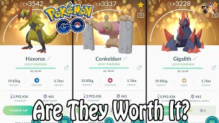 Should You Power Up Haxorus, Conkeldurr & Gigalith In Pokémon GO?! (2020) | Gen 5: Wave 2 Update