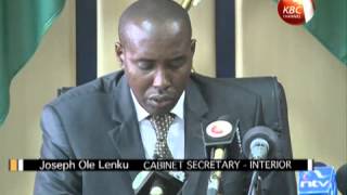Ole Lenku vows to enhance security