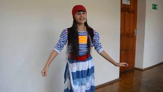 Диана Анкудинова. (12 лет), (репетиция). "Бабушка пирата". Кастинг.