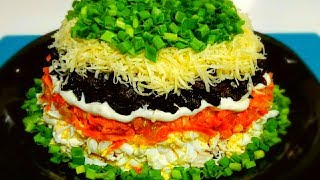 Нереально Вкусный и Красивый САЛАТ на Праздничный Стол! Любимый Салат с Курицей и Черносливом!