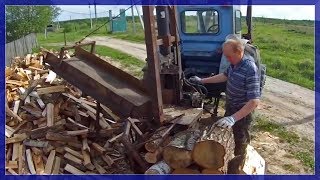 Механическая Колка Дров. Трактор Т-40АМ турбо.