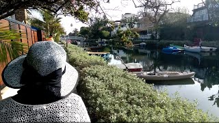 A walking tour of the historic Venice Canal in Los Angeles