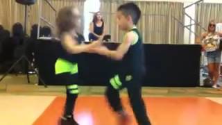Professional kids ballroom dancing