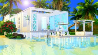ULTRA MODERN BEACH HOUSE // Sims 4 Speed Build