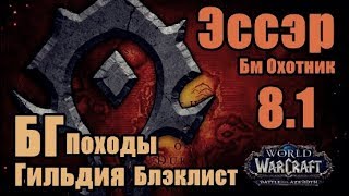 Эссэр Бм Хант и Гильдия Блэклист.[World of Warcraft]Бг Трип.Battle for Azeroth 8.0.1
