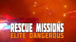 Elite Dangerous - Rescue Missions - Saving People from Wrecked Stations