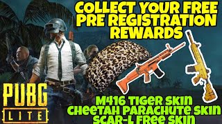 How to get/redeem M416 Tiger Skin and Parachute Cheetah Skin and SCAR-L Skin in PUBG LITE