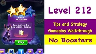 Bejeweled Stars Level 212 Tips and Strategy Gameplay Walkthrough No Boosters