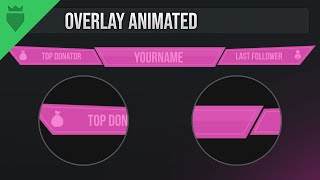 Twitch Overlay (animated) - Pink | FREE TEMPLATE (TUTORIAL - how to edit)