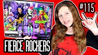 НОВИНКА новые куклы Монстер Хай Клодин Венера Джинафаер FIERCE ROCKERS обзор 2016 Monster High трио