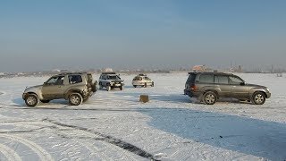 Канатная битва! Кто кого?! Lexus LX 470, Toyota Carib, Pajero 3, Bighorn, Fortuner, Mistral