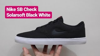Nike SB Check Solarsoft Black White