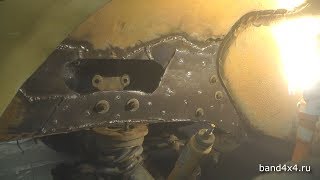 Ремонт лонжеронов Нивы. Усиленный рулевой маятник