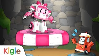 우물에 빠진 리프티 구출 작전! | 폴리 구조놀이 7화 | 로보카 폴리 게임 | 키글TV
