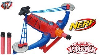 Ultimate Spider-Man Nerf Power Webs Spider Strike Toy Weapon Review, Hasbro