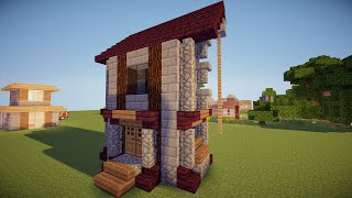 Как построить красивый дом в minecraft - Дом для выживания - Маленький красивый дом