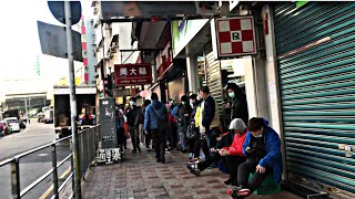 #Coronavirus #Wuhanvirus    FACE MASK SHORTAGE IN HONGKONG:LONG LINE TO BUY MASK