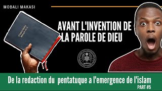 AVANT L'INVENTION DE LA PAROLE DE DIEU 5ème PARTIE  DE LA CONFERENCE