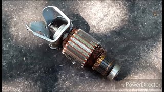 Медь в роторе электродвигателя.