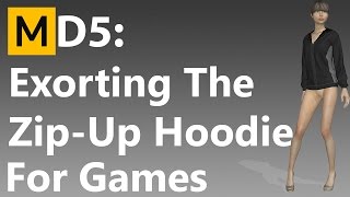 Exporting the hoodie - Marvelous Designer to UE4 [P4]