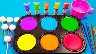 How To Make Frozen Paint with Colors Tube videos