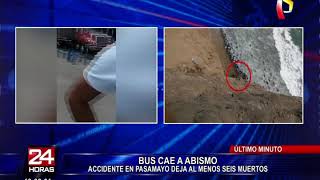 Bus cae a abismo en Pasamayo y deja al menos seis muertos