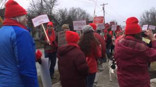 Nurse protest at Samaritan Medical Center, Watertown, N.Y.