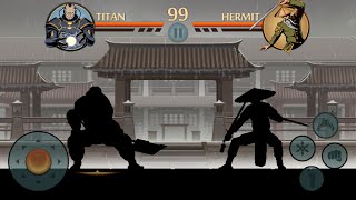 Shadow Fight 2 - BABY TITAN VS HERMIT