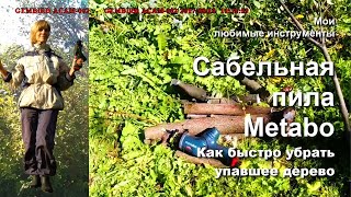 Мои любимые инструменты. Сабельная пила Metabo. Убрать сломанное дерево