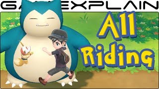 All 18 Rideable Pokémon in Pokémon Let's Go Pikachu & Eevee!